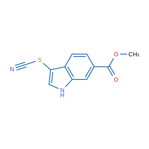 Methyl 3-thiocyanato-1H-indole-6-carboxylate 1g