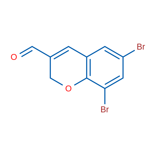 6,8-Dibromo-2H-chromene-3-carbaldehyde 1g