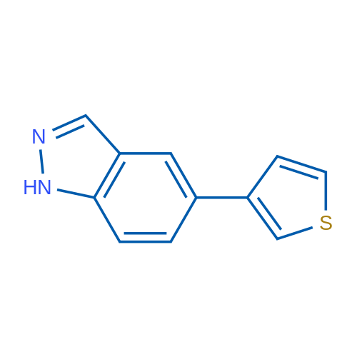 5-(Thiophen-3-yl)-1H-indazole 1g
