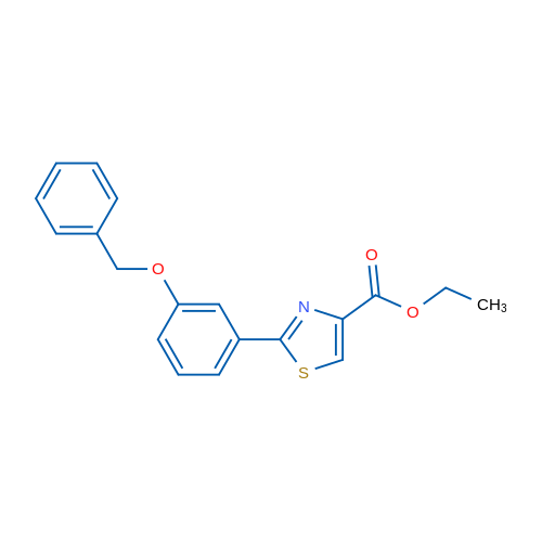 Ethyl 2-(3-(benzyloxy)phenyl)thiazole-4-carboxylate 1g
