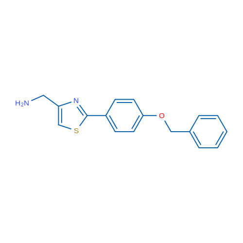 (2-(4-(Benzyloxy)phenyl)thiazol-4-yl)methanamine 1g