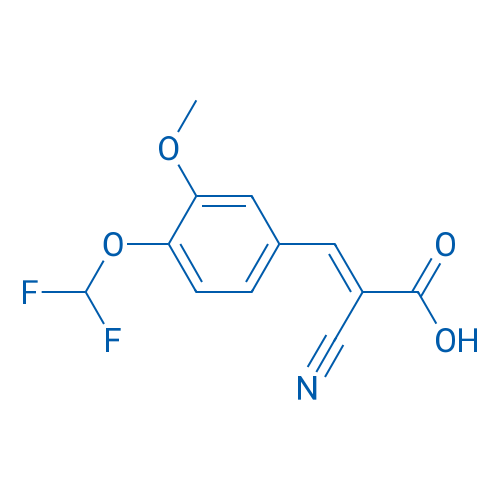 (2E)-2-Cyano-3-[4-(difluoromethoxy)-3-methoxyphenyl]prop-2-enoic acid 5g