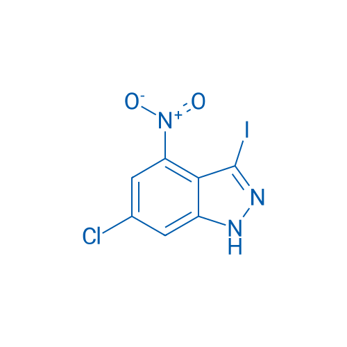 6-Chloro-3-iodo-4-nitro-1H-indazole 250mg