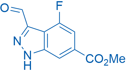 Methyl 4-fluoro-3-formyl-1H-indazole-6-carboxylate 100mg
