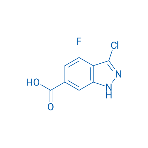 3-Chloro-4-fluoro-1H-indazole-6-carboxylic acid 250mg
