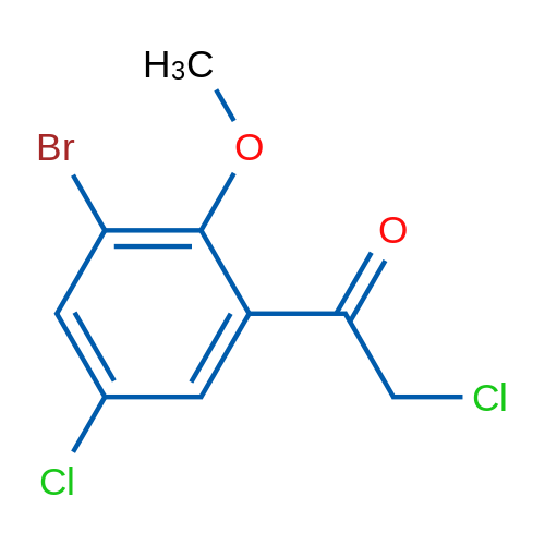 1-(3-Bromo-5-chloro-2-methoxyphenyl)-2-chloroethan-1-one 1g