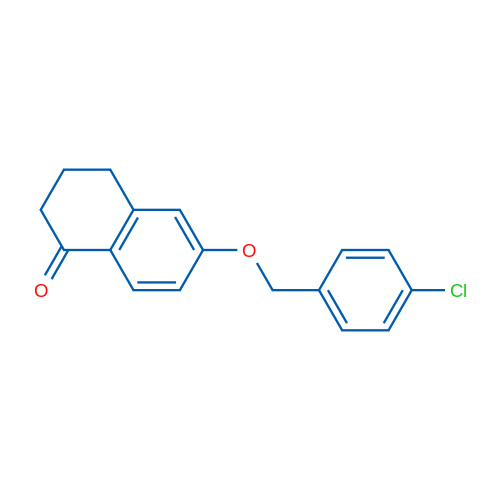 6-((4-Chlorobenzyl)oxy)-3,4-dihydronaphthalen-1(2H)-one 1g