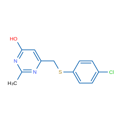6-(((4-Chlorophenyl)thio)methyl)-2-methylpyrimidin-4-ol 1g