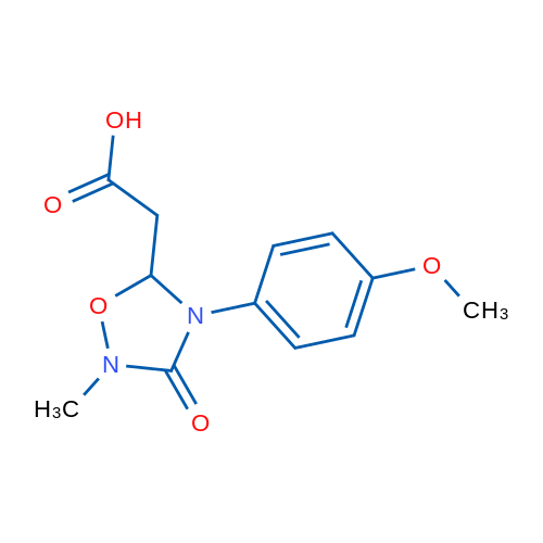 2-(4-(4-Methoxyphenyl)-2-methyl-3-oxo-1,2,4-oxadiazolidin-5-yl)acetic acid 1g