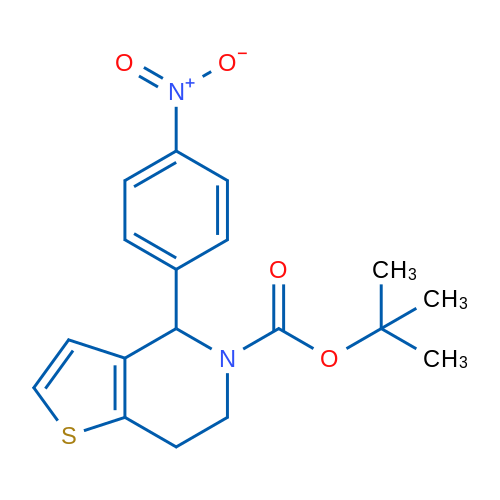 tert-Butyl 4-(4-nitrophenyl)-6,7-dihydrothieno[3,2-c]pyridine-5(4H)-carboxylate 5g