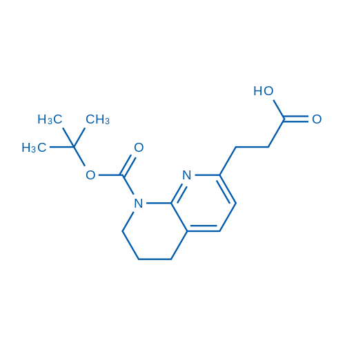 3-(8-(tert-Butoxycarbonyl)-5,6,7,8-tetrahydro-1,8-naphthyridin-2-yl)propanoic acid 100mg