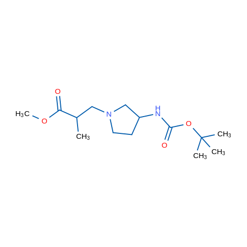 Methyl 3-(3-((tert-butoxycarbonyl)amino)pyrrolidin-1-yl)-2-methylpropanoate 1g