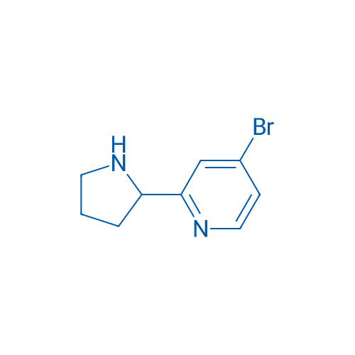 4-Bromo-2-(pyrrolidin-2-yl)pyridine 250mg