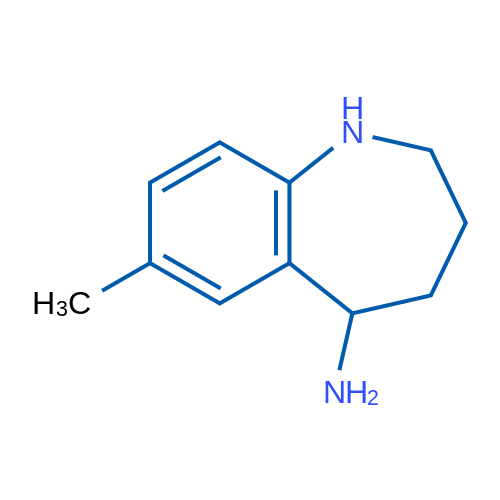7-Methyl-2,3,4,5-tetrahydro-1H-benzo[b]azepin-5-amine 1g