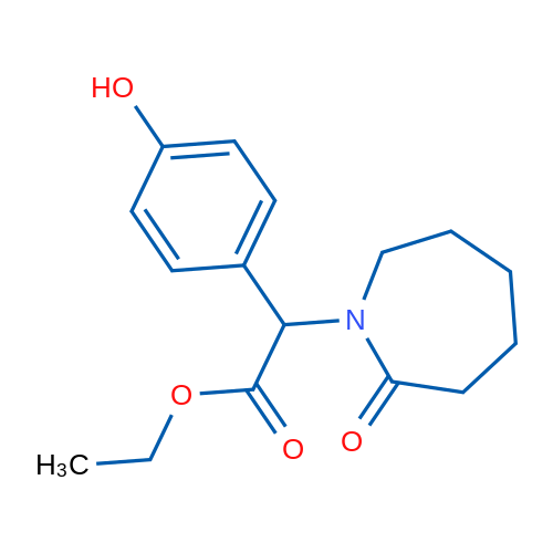 Ethyl 2-(4-hydroxyphenyl)-2-(2-oxoazepan-1-yl)acetate 1g