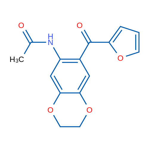 N-(7-(Furan-2-carbonyl)-2,3-dihydrobenzo[b][1,4]dioxin-6-yl)acetamide 1g