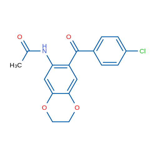 N-(7-(4-Chlorobenzoyl)-2,3-dihydrobenzo[b][1,4]dioxin-6-yl)acetamide 1g
