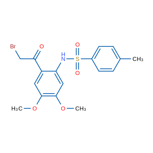 N-(2-(2-Bromoacetyl)-4,5-dimethoxyphenyl)-4-methylbenzenesulfonamide 1g