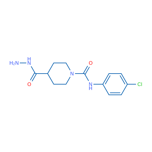 N-(4-Chlorophenyl)-4-(hydrazinecarbonyl)piperidine-1-carboxamide 1g