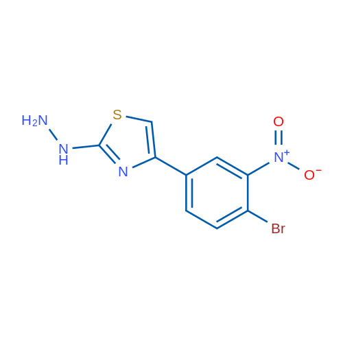 4-(4-Bromo-3-nitrophenyl)-2-hydrazinylthiazole 1g