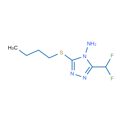 3-(BUtylthio)-5-(difluoromethyl)-4h-1,2,4-triazol-4-amine 1g