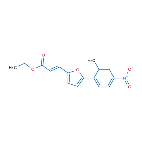 Ethyl 3-(5-(2-methyl-4-nitrophenyl)furan-2-yl)acrylate 1g
