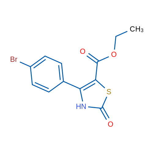 Ethyl 4-(4-bromophenyl)-2-oxo-2,3-dihydrothiazole-5-carboxylate 1g