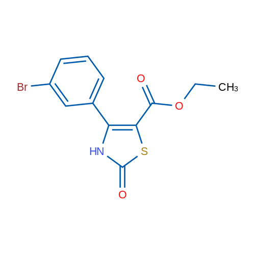 Ethyl 4-(3-bromophenyl)-2-oxo-2,3-dihydrothiazole-5-carboxylate 1g