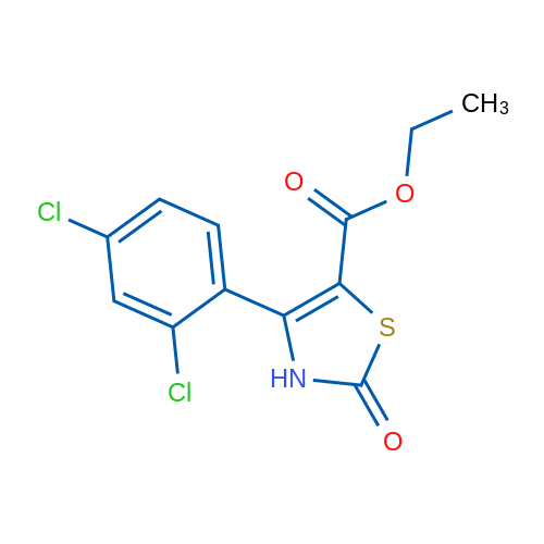 Ethyl 4-(2,4-dichlorophenyl)-2-oxo-2,3-dihydrothiazole-5-carboxylate 1g