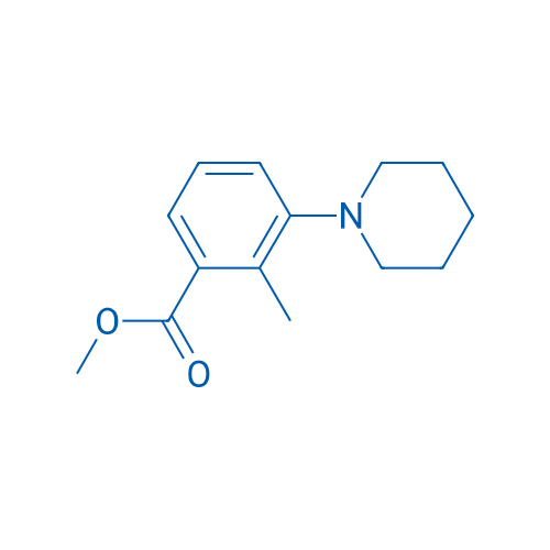 Methyl 2-methyl-3-(piperidin-1-yl)benzoate 250mg