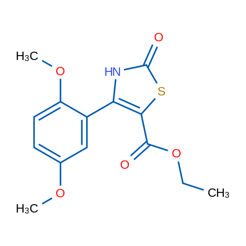 Ethyl 4-(2,5-dimethoxyphenyl)-2-oxo-2,3-dihydrothiazole-5-carboxylate 1g