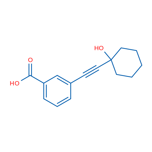 3-((1-Hydroxycyclohexyl)ethynyl)benzoic acid 1g