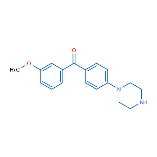 (3-Methoxyphenyl)(4-(piperazin-1-yl)phenyl)methanone 1g