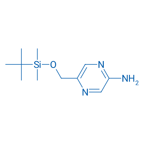 5-(((tert-Butyldimethylsilyl)oxy)methyl)pyrazin-2-amine 250mg