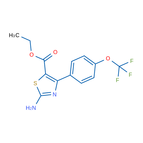 Ethyl 2-amino-4-(4-(trifluoromethoxy)phenyl)thiazole-5-carboxylate 1g