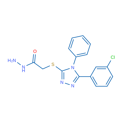 2-((5-(3-Chlorophenyl)-4-phenyl-4H-1,2,4-triazol-3-yl)thio)acetohydrazide 1g