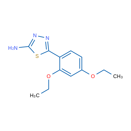 5-(2,4-Diethoxyphenyl)-1,3,4-thiadiazol-2-amine 1g