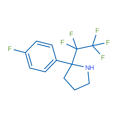 2-(4-FLuorophenyl)-2-(1,1,2,2,2-pentafluoroethyl)pyrrolidine 1g
