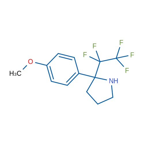MEthyl 4-[2-(1,1,2,2,2-pentafluoroethyl)-2-pyrrolidinyl]phenyl ether 1g