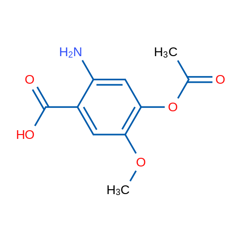 4-Acetoxy-2-amino-5-methoxybenzoic acid 1g