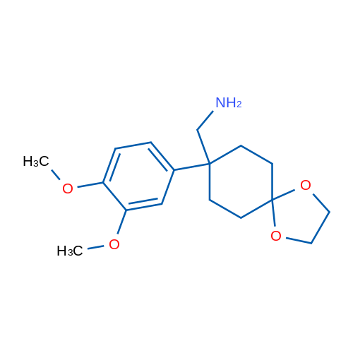 (8-(3,4-Dimethoxyphenyl)-1,4-dioxaspiro[4.5]decan-8-yl)methanamine 1g