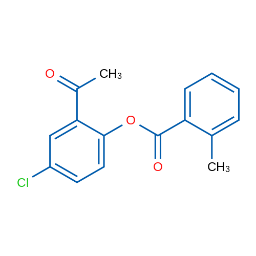 2-Acetyl-4-chlorophenyl 2-methylbenzoate 1g