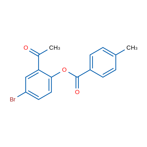 2-Acetyl-4-bromophenyl 4-methylbenzoate 1g