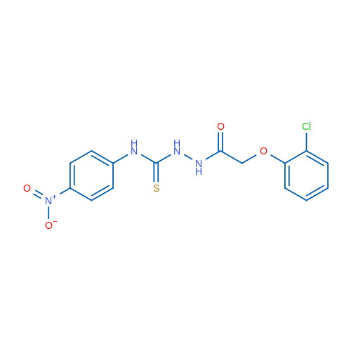 2-(2-Chlorophenoxy)-N-{[(4-nitrophenyl)carbamothioyl]amino}acetamide 1g