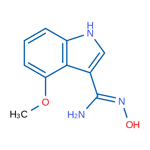 N'-Hydroxy-4-methoxy-1H-indole-3-carboximidamide 1g