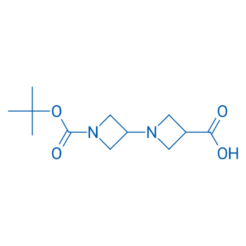 1-(1-tert-butoxycarbonylazetidin-3-yl)azetidine-3-carboxylic acid 50mg