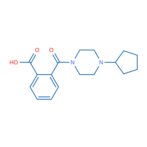 2-(4-cyclopentylpiperazine-1-carbonyl)benzoic acid 1g