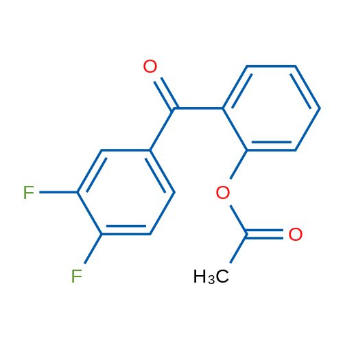 2-Acetoxy-3',4'-difluorobenzophenone 1g