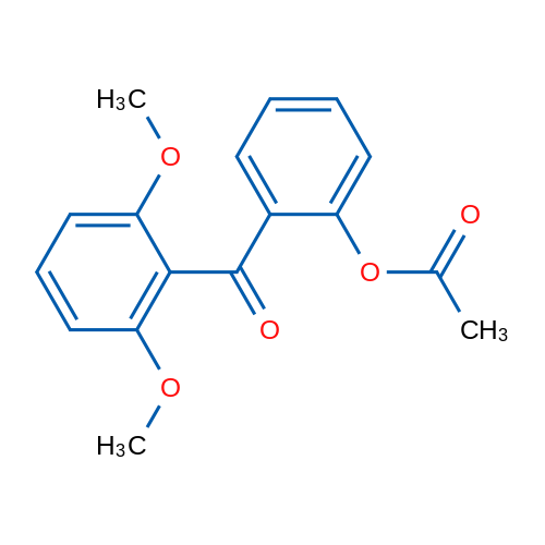2-(2,6-Dimethoxybenzoyl)phenyl acetate 1g
