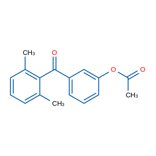 3-Acetoxy-2',6'-dimethylbenzophenone 1g